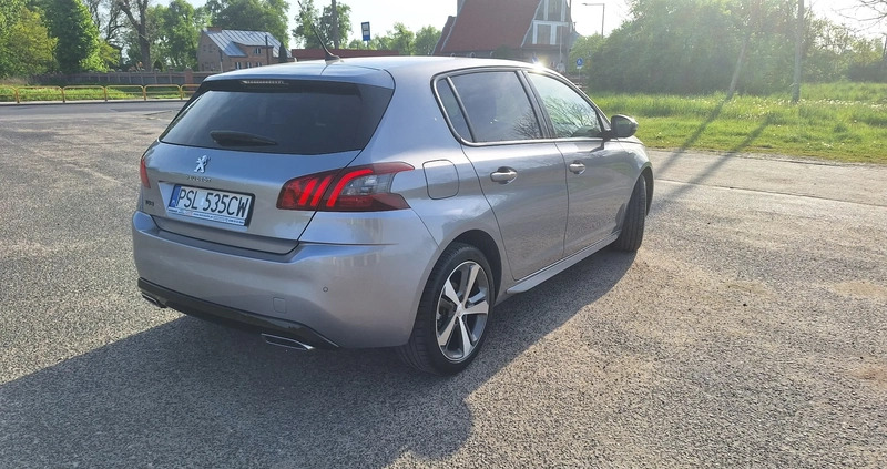 Peugeot 308 cena 47000 przebieg: 74560, rok produkcji 2018 z Września małe 121